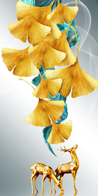 银杏叶麋鹿玄关