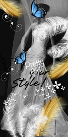 欧美时尚美女轻奢羽毛装饰画玄关