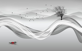 新中式电视背景墙