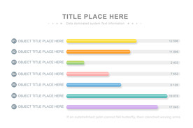 PPT七个分项数据图表信息流程