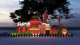 2021牛年春节美陈商场DP