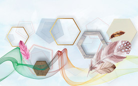 几何北欧背景墙 TIF分层