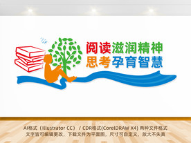 阅读标语文化墙