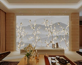 花鸟背景墙