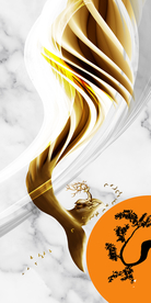 麋鹿金色丝带玄关