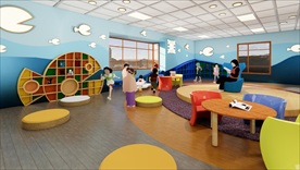 幼儿园活动室SU模型