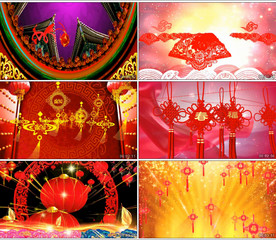 红红的中国结 舞蹈舞美背景视频