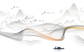 爆款 新款山水新画 TIF分层