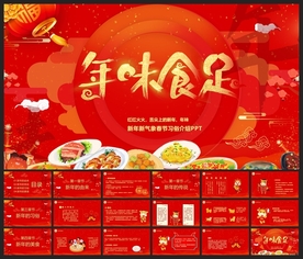 春节除夕中国年新年元旦PPT素