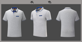 翻领polo短袖T恤样机图片