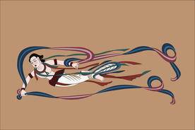 敦煌莫高窟壁画飞天