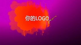 大气美观调皮的画笔刷出logo