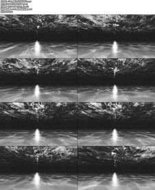 黑白水流动波纹