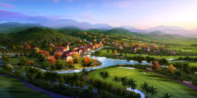 度假别墅区 规划效果图