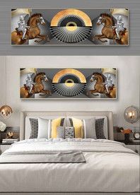 北欧大气将军人马装饰画