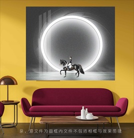 创意马质感挂画