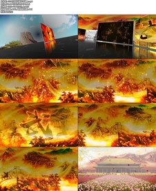 万里长城永不倒背景视频