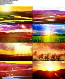 父亲的草原母亲的河LED背景