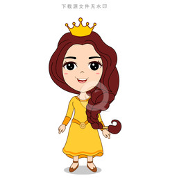Q版卡通女王公主