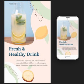 果汁饮品海报