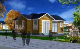 原木别墅效果图