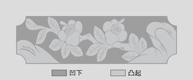 石刻石雕花纹矢量图