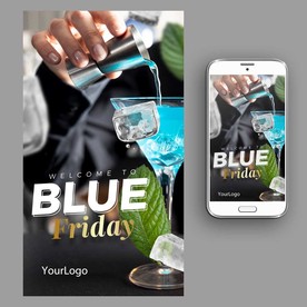 鸡尾酒果汁冰饮海报