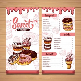 快餐西餐餐单目录