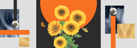 向日葵三联画