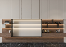 简约客厅沙发电视背景墙3D墙纸