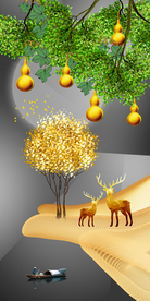 五福临门 金葫芦玄关