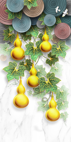 五福临门金葫芦玄关