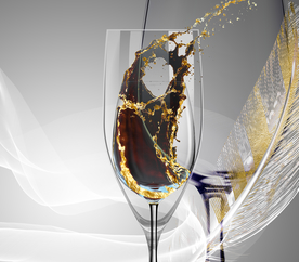 高脚杯羽毛玄关