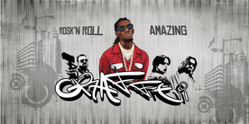 嘻哈街舞装饰画背景墙