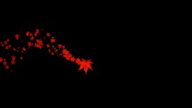 枫叶拖尾粒子特效视频