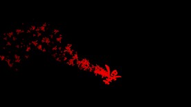 春字拖尾粒子特效视频