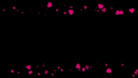 红心爱心遮罩边框前景装饰视频带