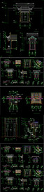 古建垂花门CAD图纸