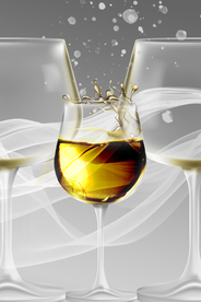 餐厅酒杯装饰画