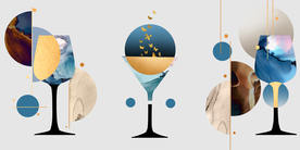 餐厅高脚杯玄关