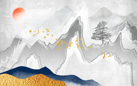 抽象意境酒吧装饰画