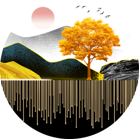 圆形玄关晶瓷画