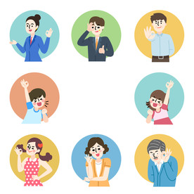 卡通Q版手绘头像表情