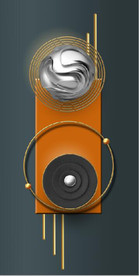 晶瓷现代抽象几何雕塑玄关装饰画