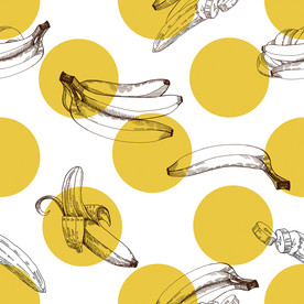 香蕉印花图案