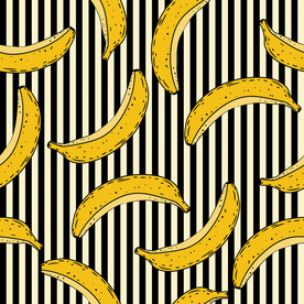 香蕉印花图案