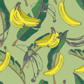 香蕉印花图案
