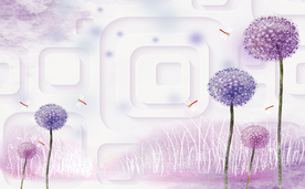 梦幻蒲公英电视背景