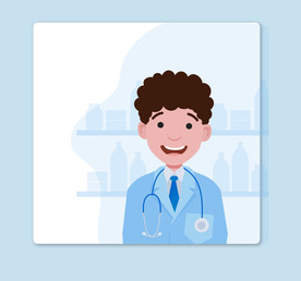 手绘医疗场景插画设计