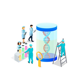 手绘医疗场景插画设计